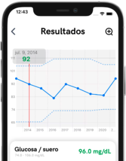 app-laboratiorios-echevarne Mockup de un dispositivo móvil proyectando una pantalla de la aplicación móvil de Laboratorios Echevarne desarrollada por Doonamis.